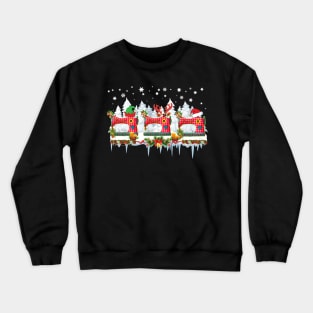 Sewing Machines Christmas Ornaments Funny Decorate Crewneck Sweatshirt